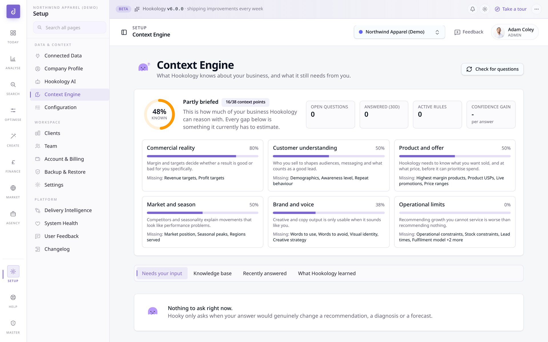 Context Engine detail view